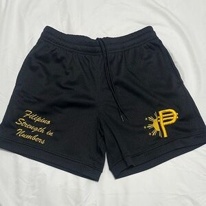 Filipino Shorts with Gold Embroidery